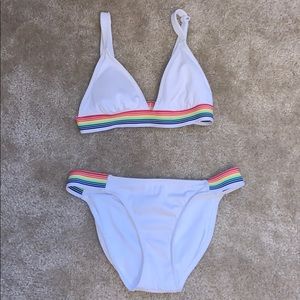 White bikini set